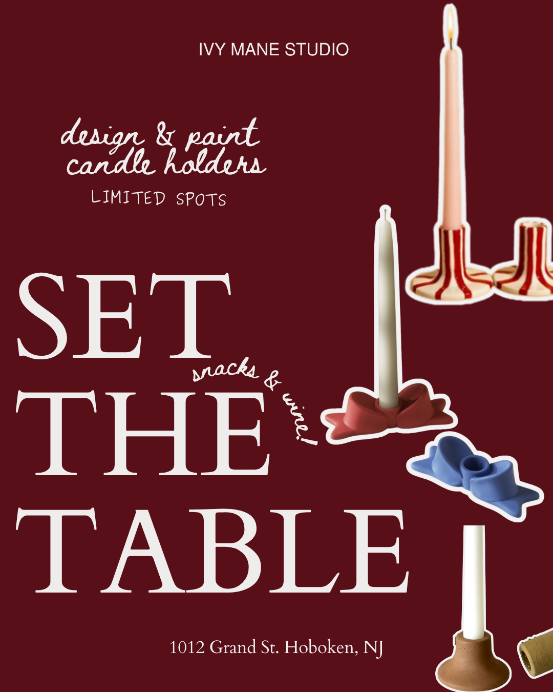 Set The Table - Candlestick Holder Painting