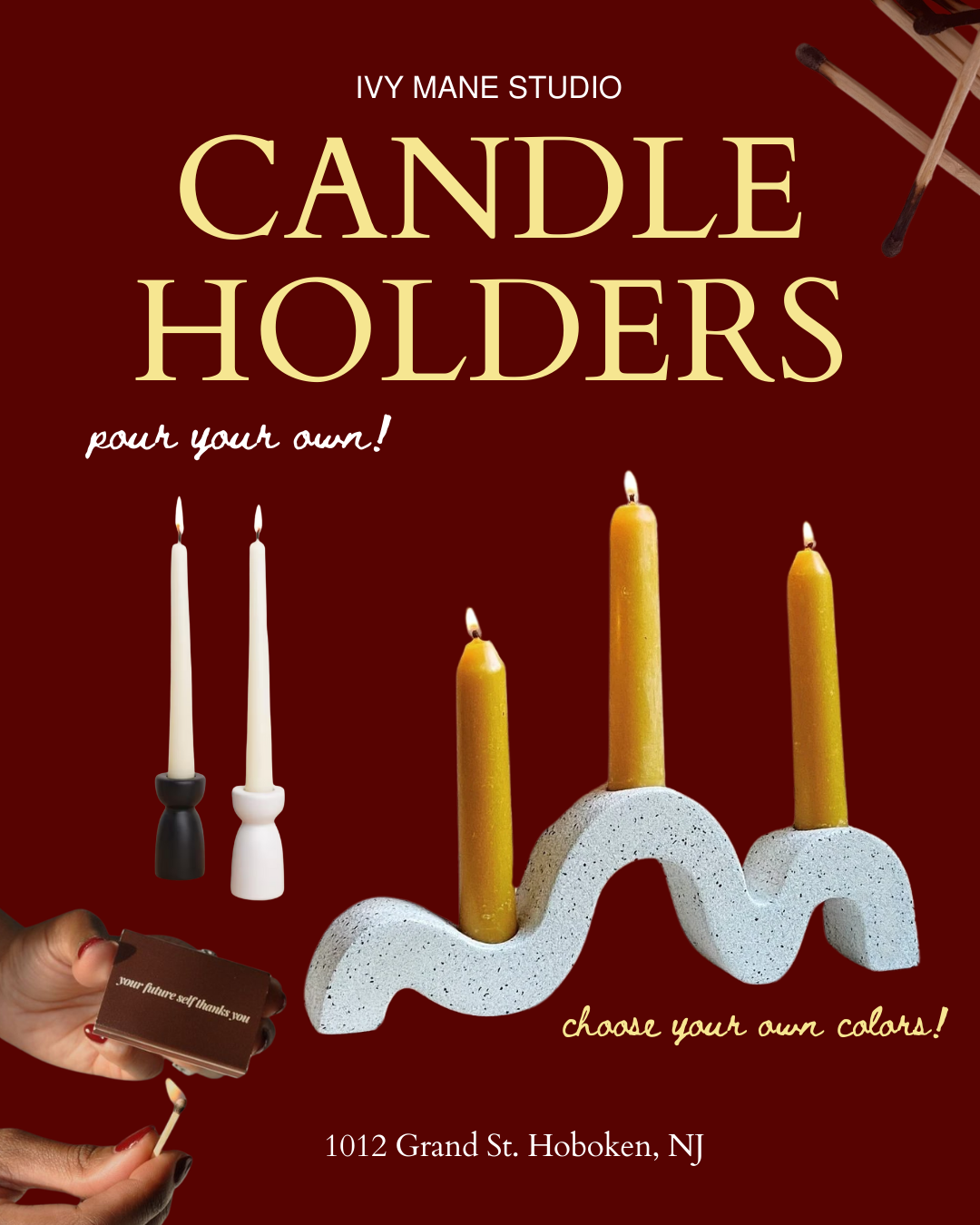 Concrete Pouring - Candlestick Holders - 1/24, 1/25