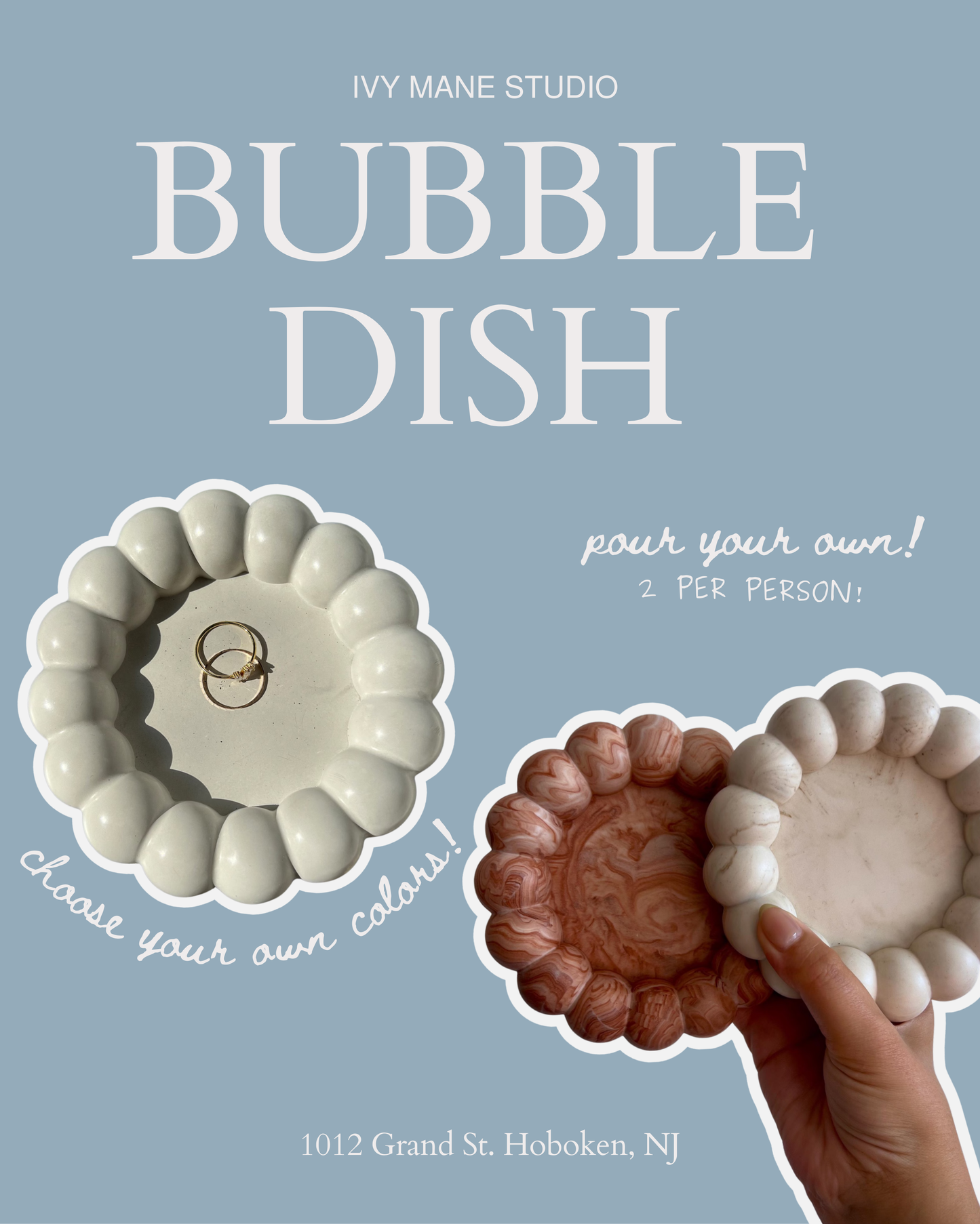 Concrete Pouring - Bubble dishes