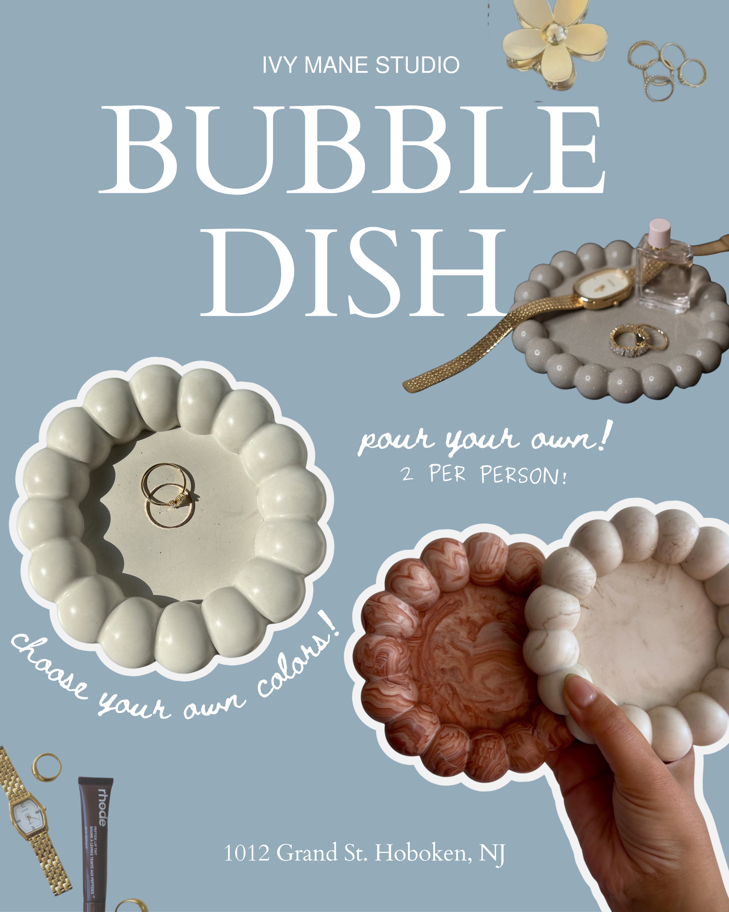 Concrete Pouring - Bubble dishes - 1/17, 1/18