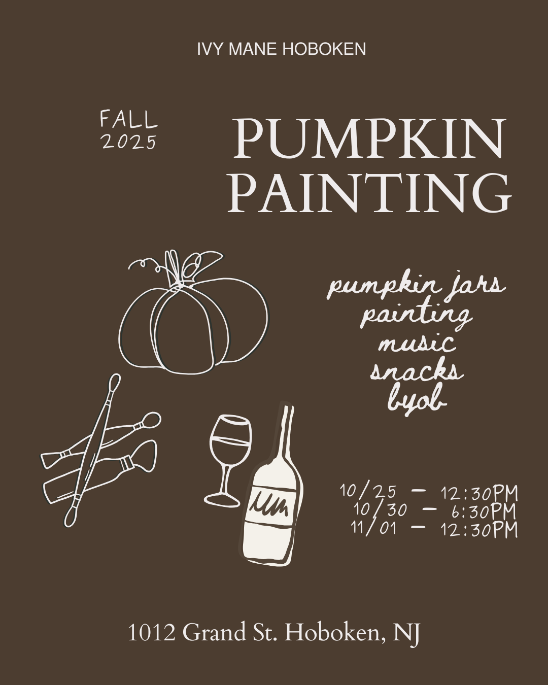Pottery Painting Workshop - Pumpkin Painting