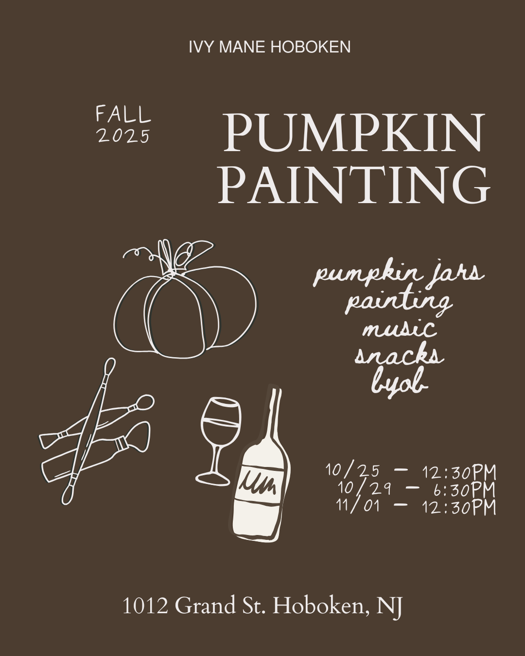 Pottery Painting Workshop - Pumpkin Painting