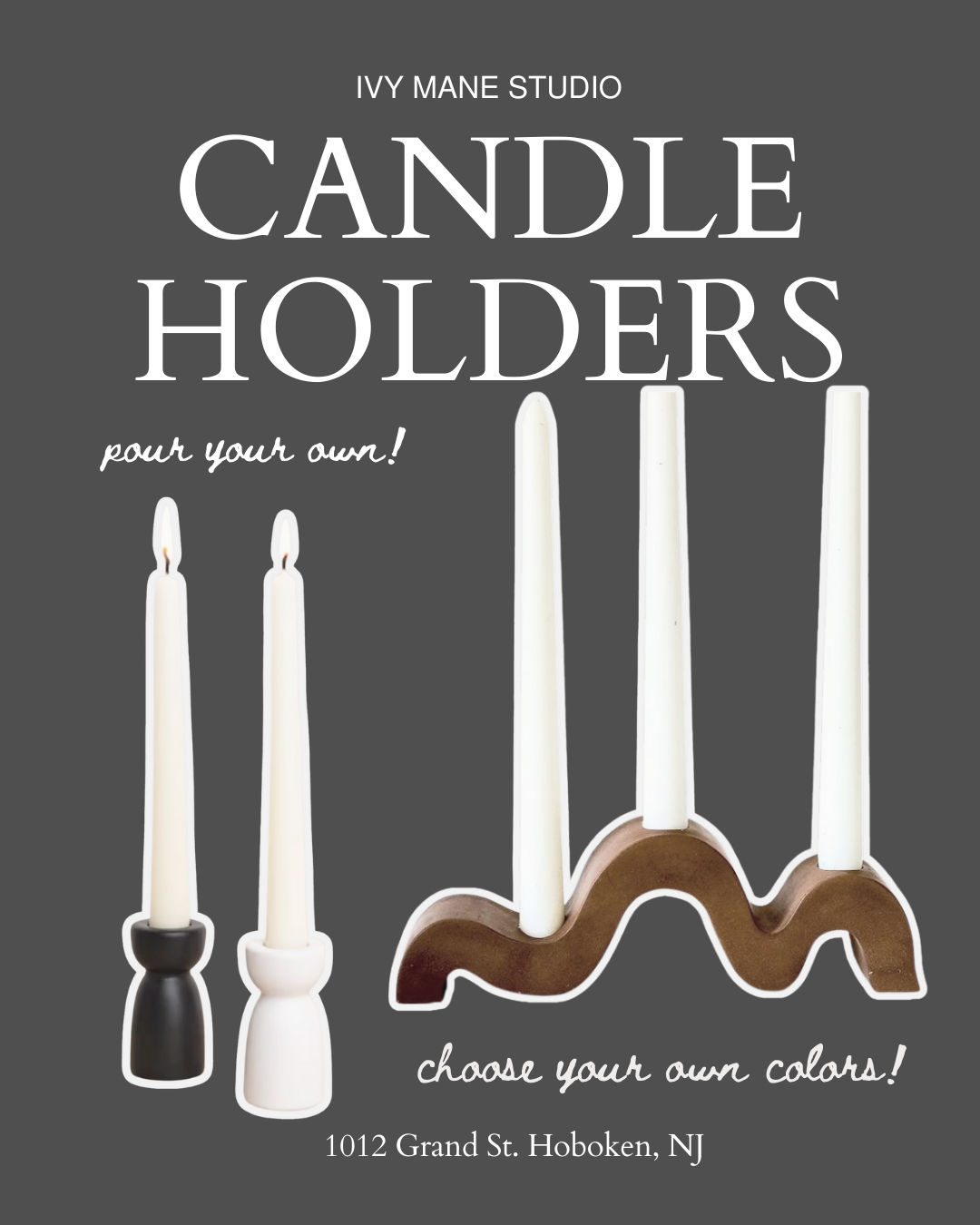 Concrete Pouring - Candlestick Holders