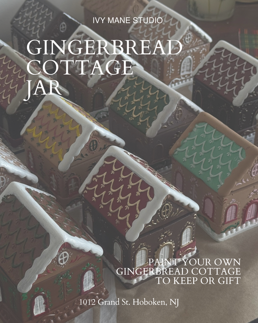 Gingerbread Cottage Jar Painting