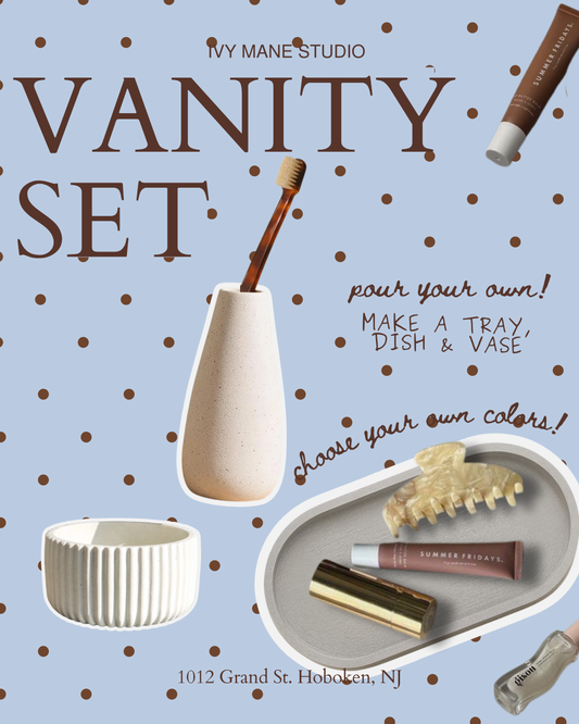 Concrete Pouring  - 3 Piece Vanity Set