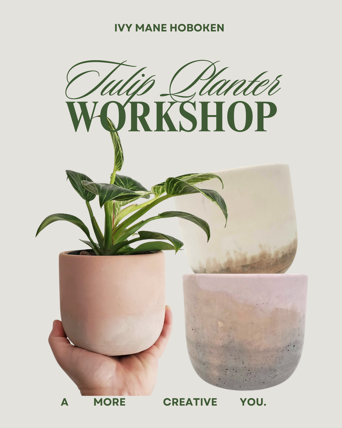 Sip & Pour Workshop - Tulip Planter