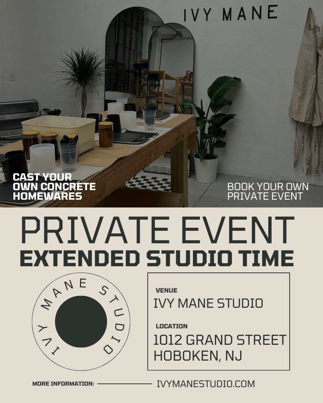 Private Event - Extended Studio Time