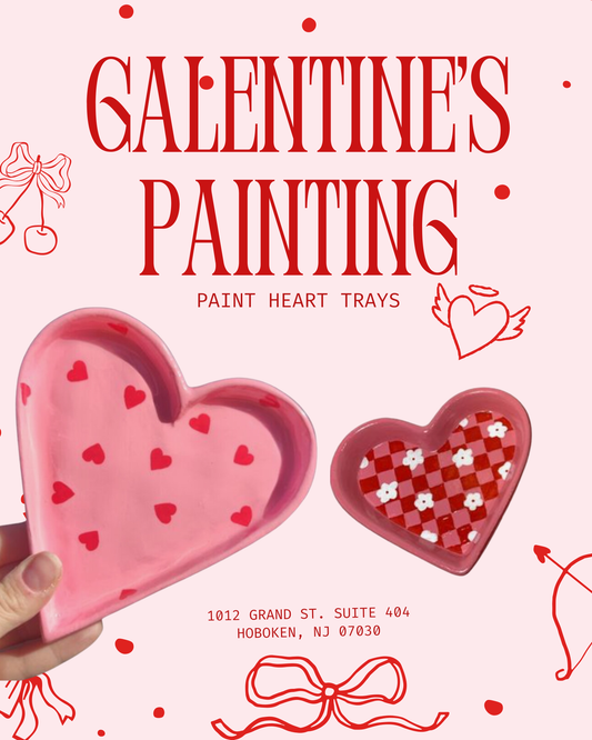 Pottery Painting Workshop - Galentine's Day