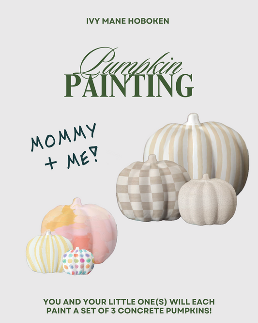 Pottery Painting Workshop - Mommy + Me Pumpkin Painting